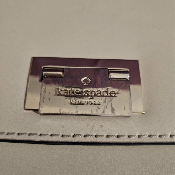 Kate Spade Cream Leather Satchel/Crossbody - Picture 10 of 16